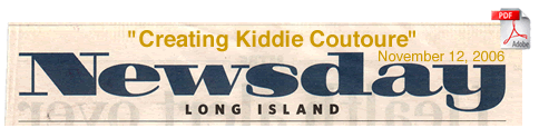Newsday - Creating Kiddie Coutoure